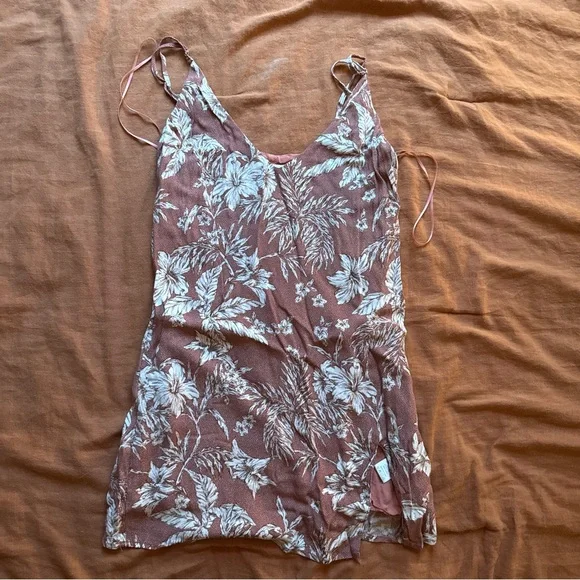 Mahina Terracotta and Cream Floral Dress - Picture 4 of 5